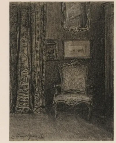 Kamerinterieur in de Rue du Trône 190 te Brussel