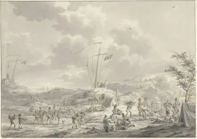 Kamp van het Russisch leger te Callantsoog in 1799