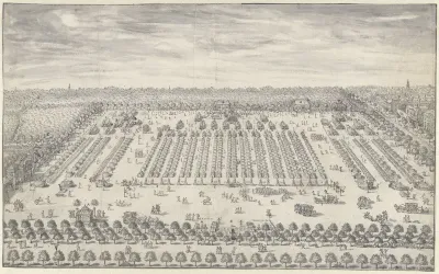 Kampement bij Den Haag, 1742