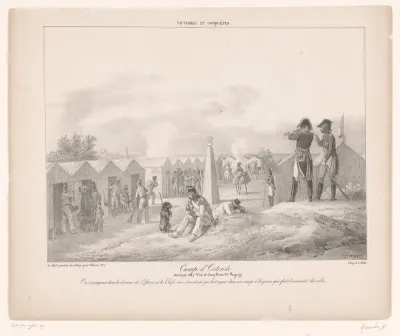 Kampement in Oostende in 1805