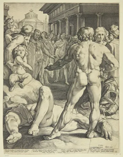 Kampen mellem Odysseus og Irus