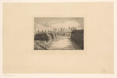 Kanaal bij de poort van Nimy