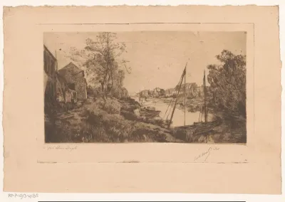 Kanaal met aan weerszijden huizen