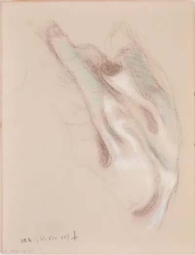 Kankaan poimuja. Todennäköisesti n. 1910-12