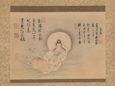 Kannon on a Lotus Petal