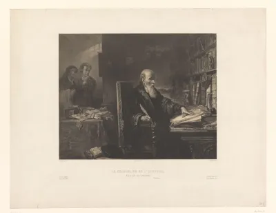 Kanselier Michel de l'Hospital schrijft zijn testament