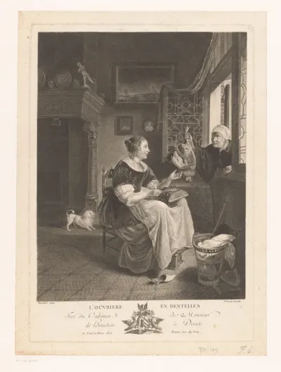 Kantkloster in een interieur