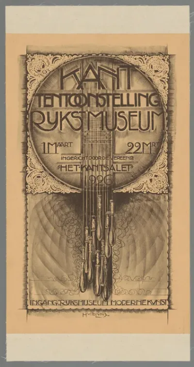 Kanttentoonstelling Rijksmuseum 11 maart 22 mrt 1926. Ingericht door de Vereeng Het Kantsalet (...)