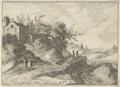 Kapel aan een slingerende landweg