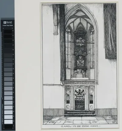 Kapel in het Interieur van de Oude Kerk te Amsterdam