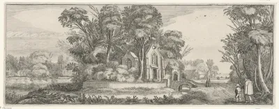 Kapel op een riviereiland