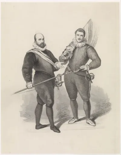 Kapitein Dirck Jacobsz. Rosecrans en vaandrig