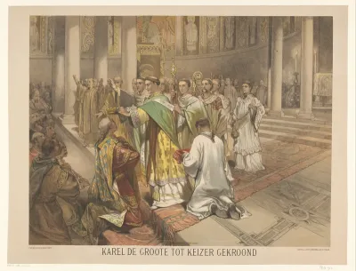 Karel de Grote tot keizer gekroond