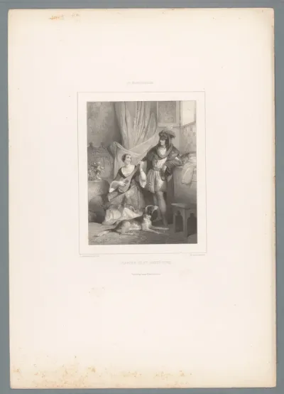 Karel VII van Frankrijk en Agnès Sorel