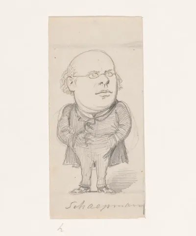 Karikatuur van Herman Schaepman
