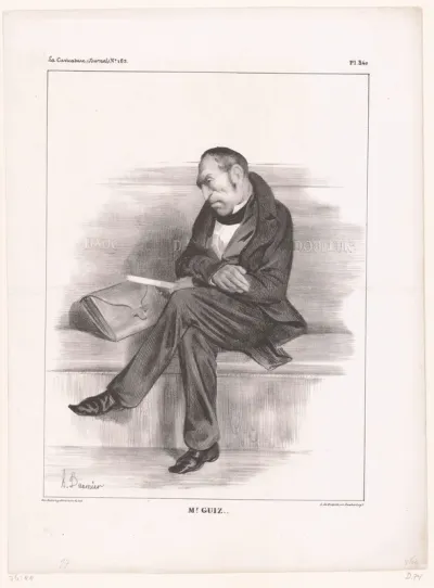 Karikatuur van minister François Guizot