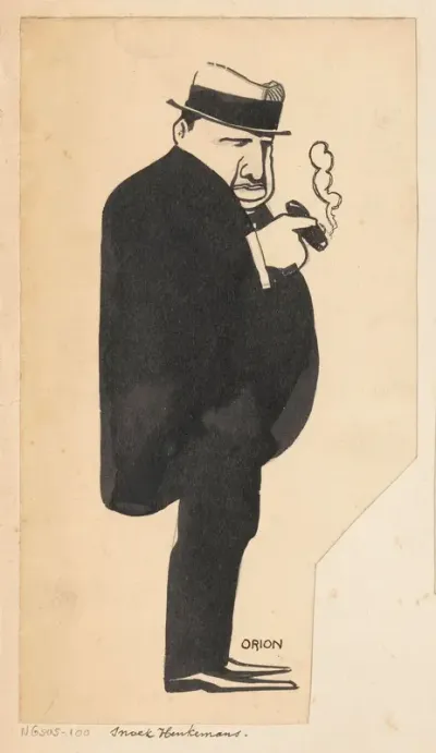 Karikatuur van Reinhardt Snoeck Henkemans