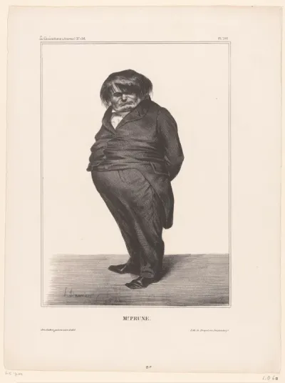 Karikatuur van Victor Prunelle