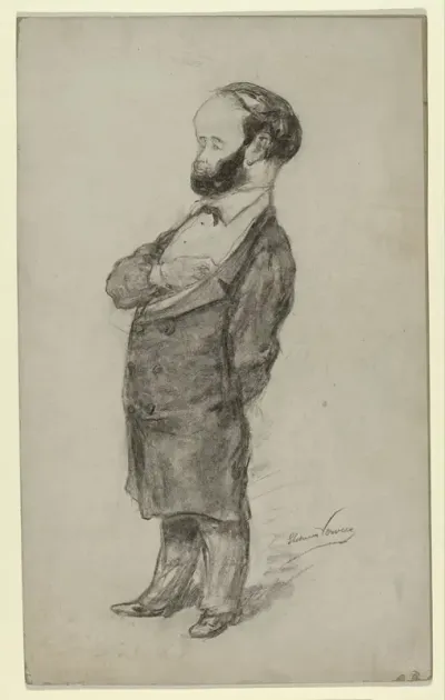 Karikatuurportret van de kunstschilder Hermanus Gerhardus Wolbers