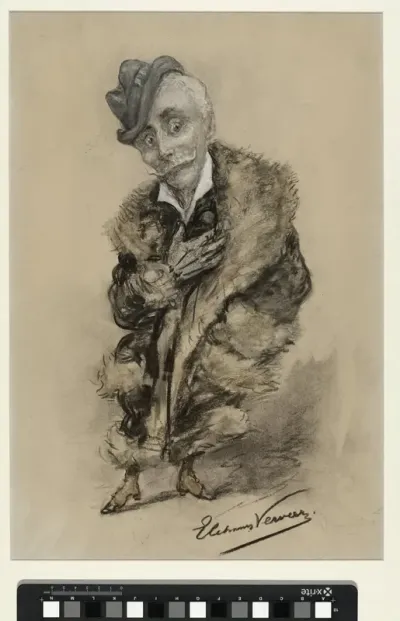 Karikatuurportret van Jan Gerard Smits