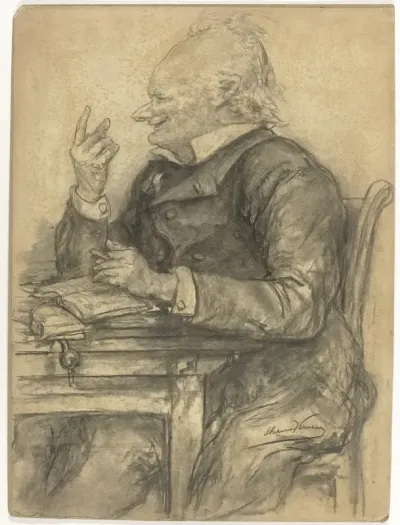 Karikatuurportret van Johannes Henricus Hingman