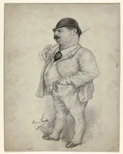 Karikatuurportret van Louis Apol