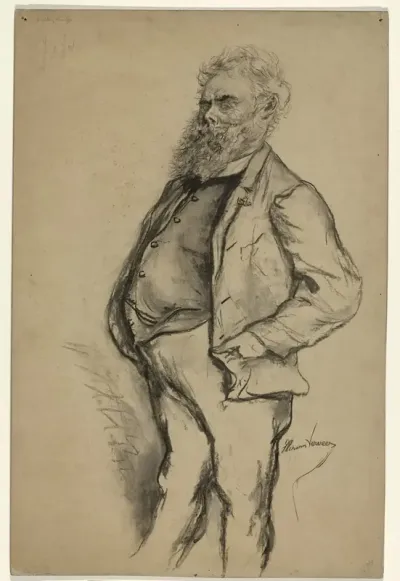 Karikatuurportret van Willem Roelofs