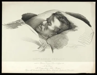 Karl Pavlovich Bri︠u︡llov (Bryullov) on his deathbed