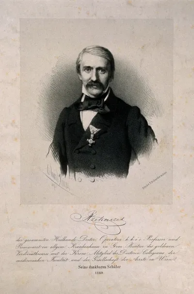 Karl Rzehaczek. Lithograph by E. Kaiser, 1860