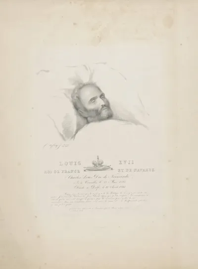 Karl Wilhelm Naundorff op zijn doodsbed