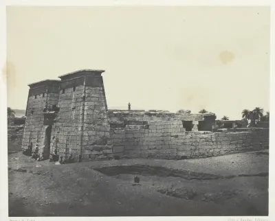 Karnak, Temple de Khons; Thèbes, plate 28 from the album "Egypte, Nubie, Palestine et Syrie" (1852)