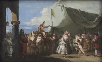 Karnevalscene. Pulcinellas triumf