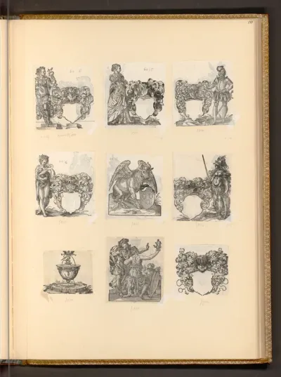Kartuschen mit Figuren; Diverse Darstellungen