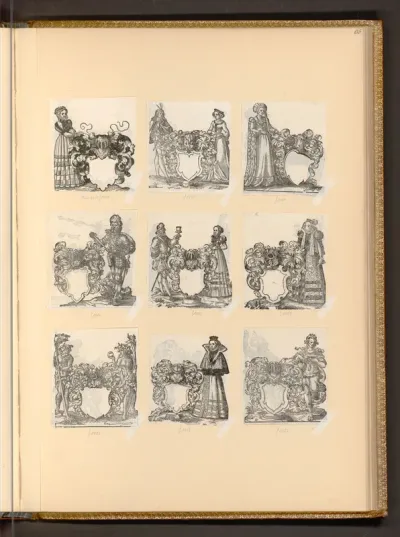 Kartuschen mit Figuren