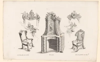 Kast en twee stoelen