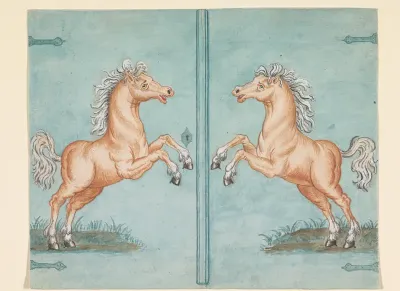 Kastdeuren met paarden