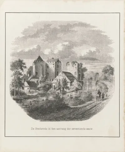 Kasteel Brederode begin zeventiende eeuw