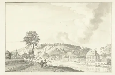 Kasteel Daff, langs de Maas, boven Namen