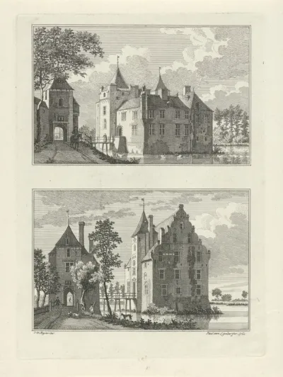 Kasteel De Berckt en Kasteel Ossenbroek, 1746