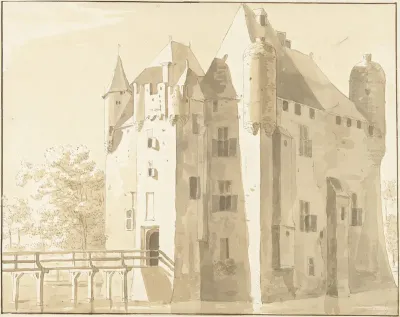 Kasteel Frissestein te Herwijnen, achterzijde