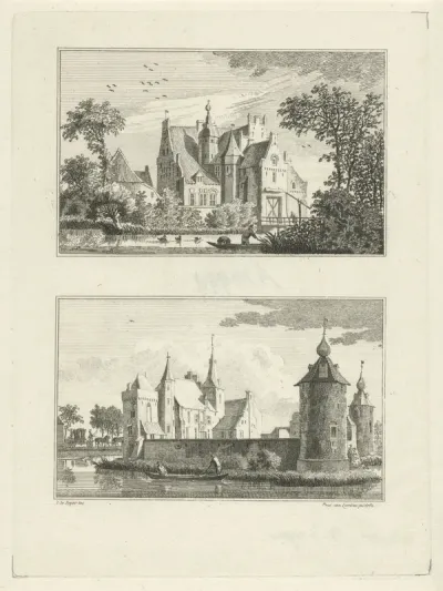 Kasteel Halsaf en Kasteel Grondstein, 1745