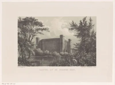 Kasteel in de negende eeuw