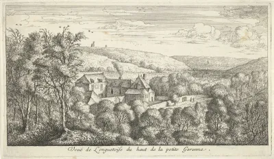 Kasteel Longuetoise vanaf een heuvel