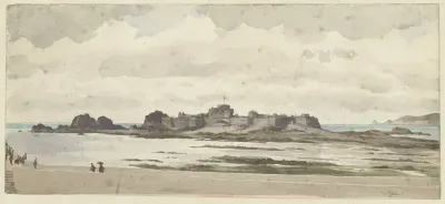 Kasteel of vesting aan de kust