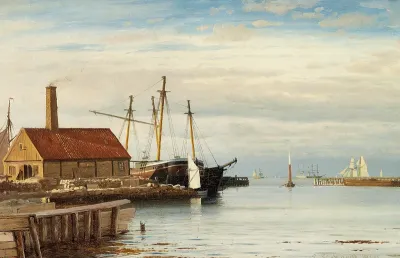 Kastrup Harbour in the afternoon.
