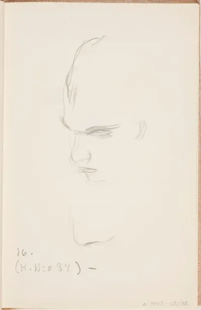 Kasvot. Todennäköisesti n. 1925-28.