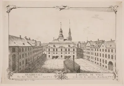 Københavns rådhus, set fra Nytorv