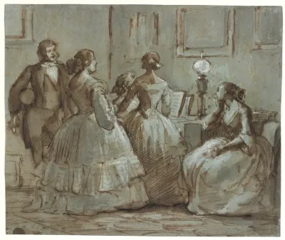 Københavnsk selskabsscene, der musiceres
