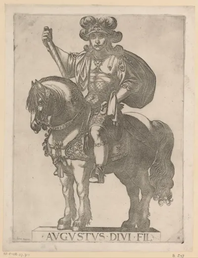 Keizer Augustus te paard