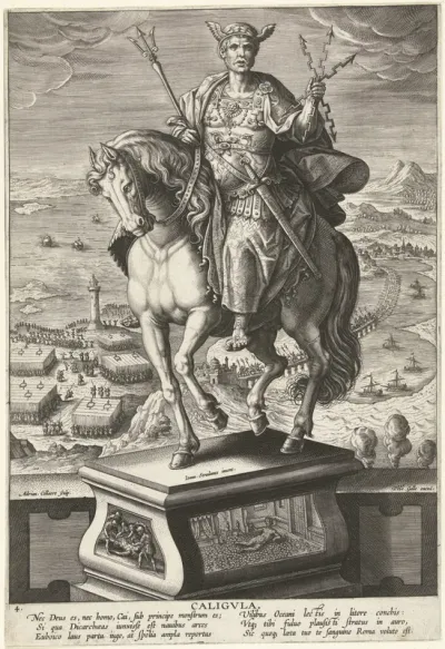 Keizer Caligula te paard